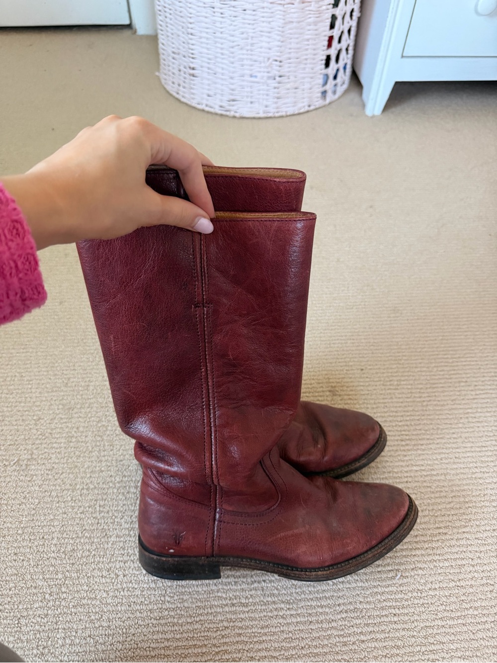 Frye Red Leather Boots!